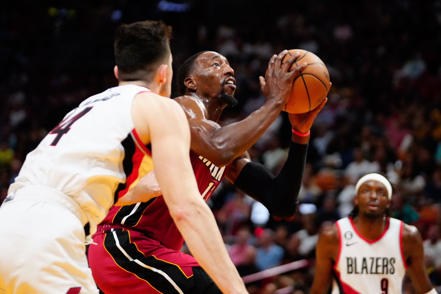 bam adebayo miami heat portland trail blazers jerami grant